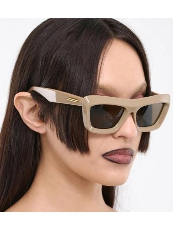 NEW BOTTEGA VENETA BV1283S 003 WOMEN BROWN SUNGLASSES main image 10